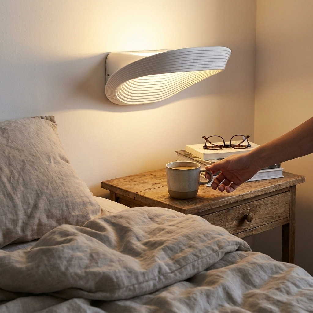 Nordic Wall Sconce - Aluminum, Minimalist, Warm LED Wall Light