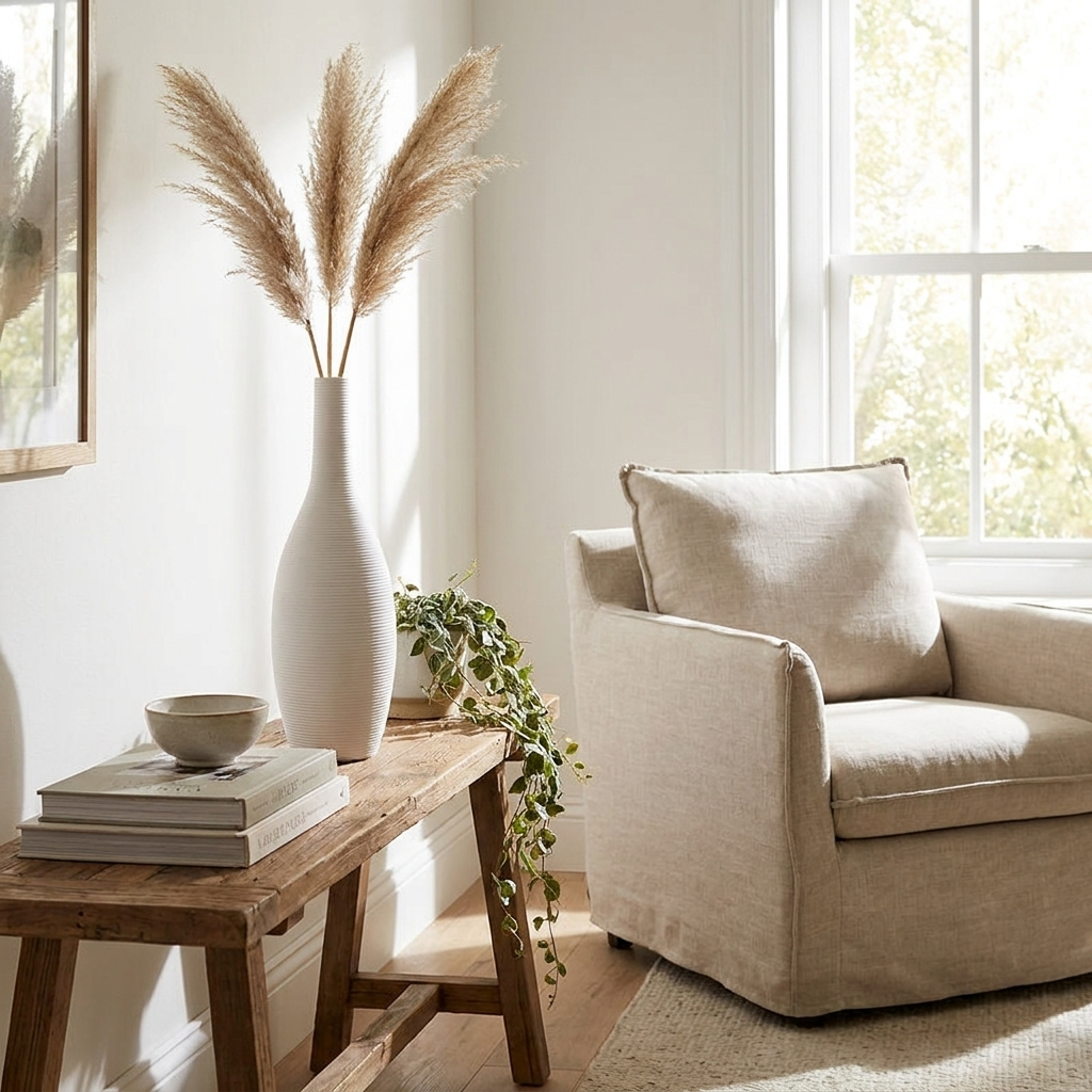 Nordic Ceramic Vase - Modern, Scandinavian, Living Room Decor