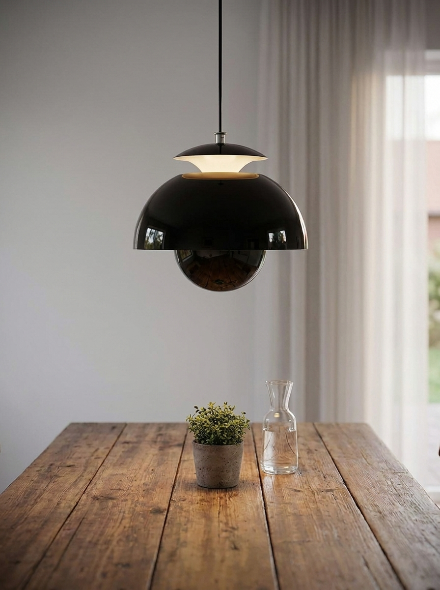 Classic Iron Pendant Bedside Lamp