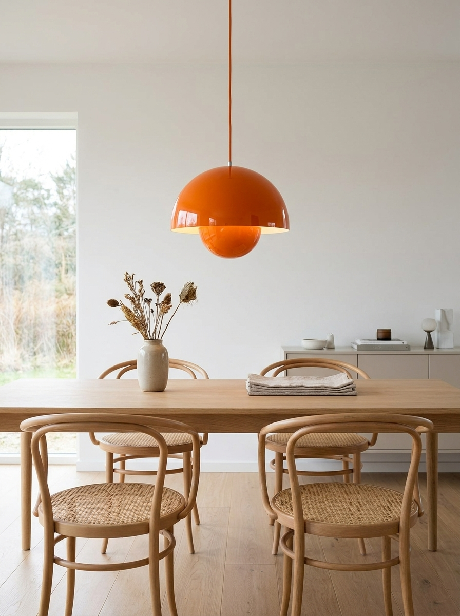 Classic Iron Pendant Bedside Lamp