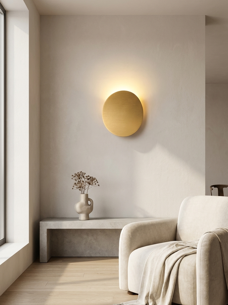 Aria Round Bedside Wall Lamp