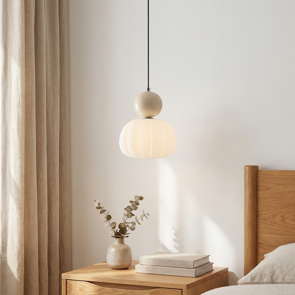 Pumpkin Glass Chandelier