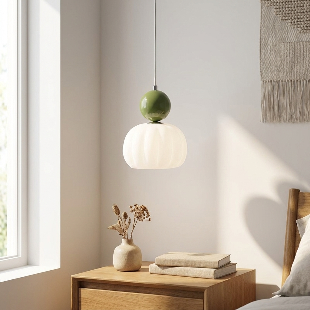 Pumpkin Glass Chandelier