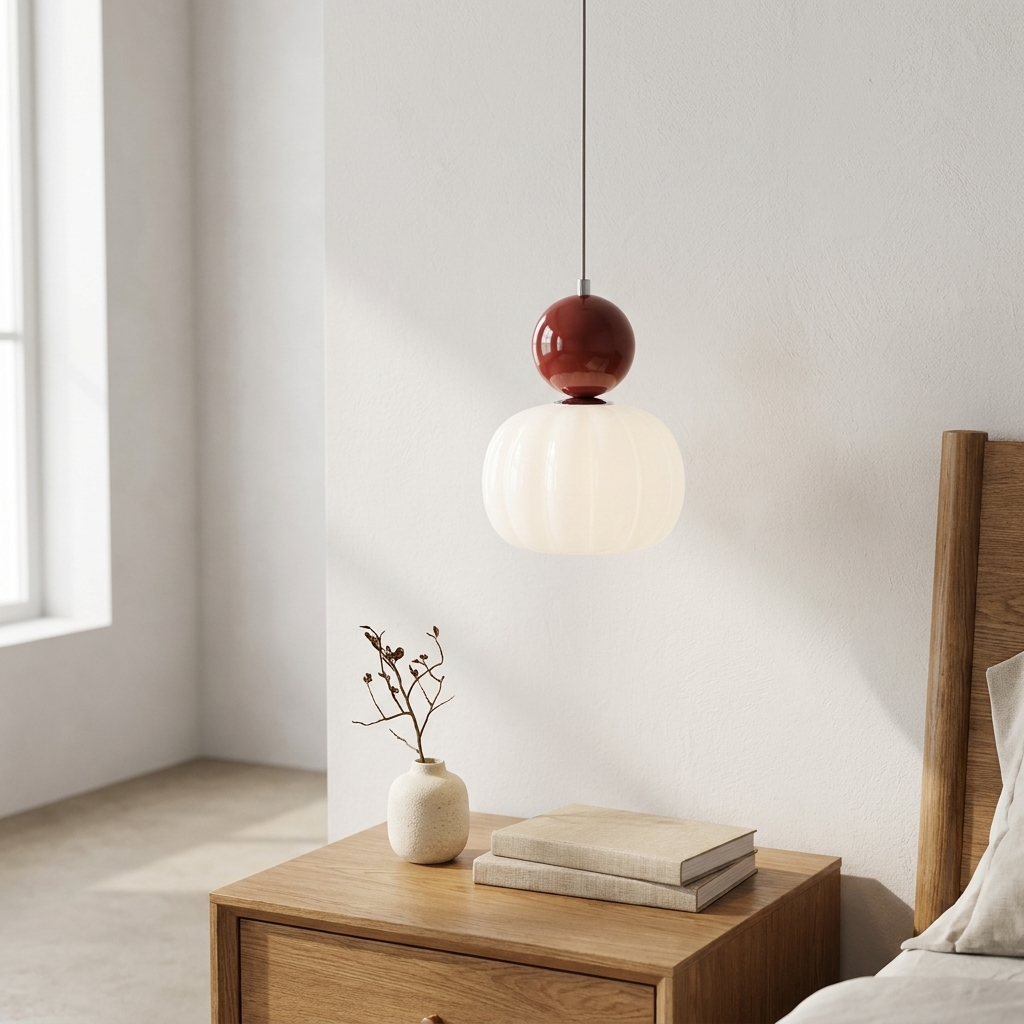 Pumpkin Glass Chandelier